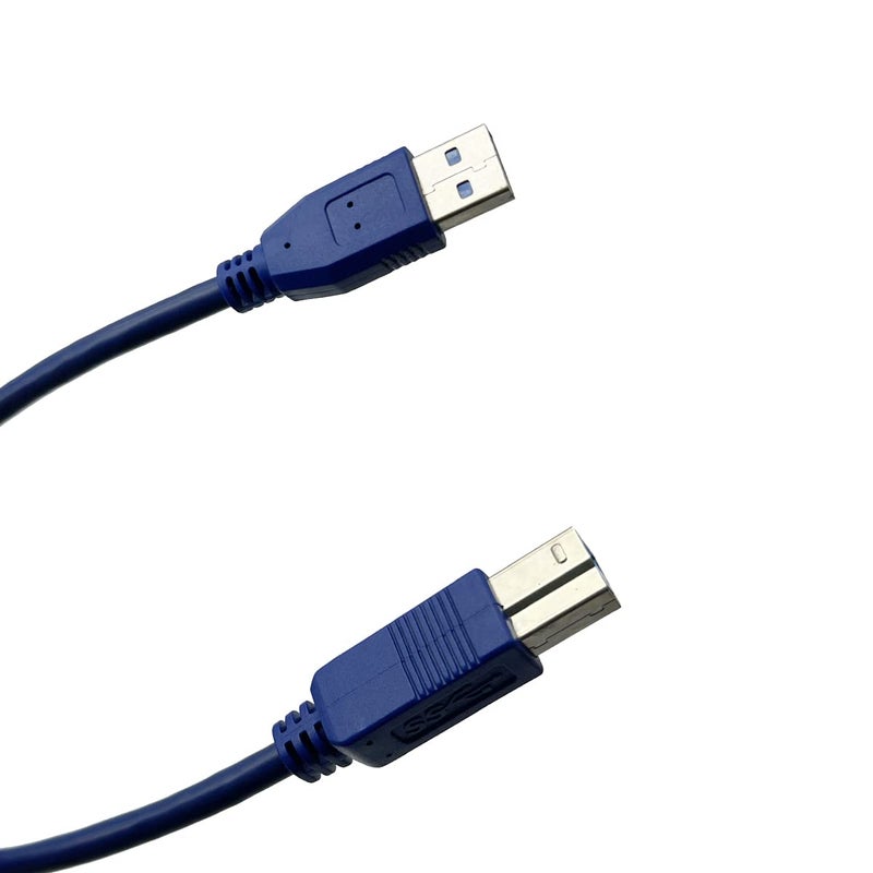 Seadream USB3.0 Printer Cable 1 ft / 30cm SuperSpeed USB 3.0 Type A Male to Type B Male Cable;USB 3.0 A to B Male to Male Cord; - Image 3